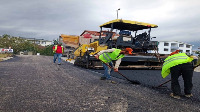 Kartepe Yeşiltepe Caddesi asfaltlandı