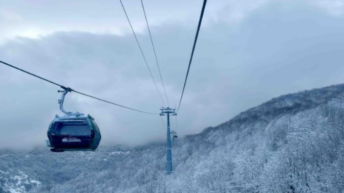 Teleferik keyfi kaldığı yerden