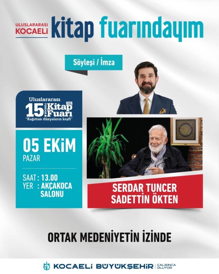 Kitap fuarında Sadettin Ökten ile özel oturum heyecanı