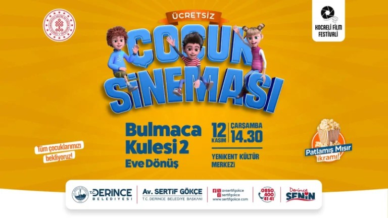Derince’de Çocuklar İçin Sinema Keyfi!