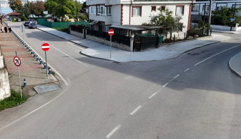 Başiskele sahilinde trafik düzenlemesi tamamlandı!