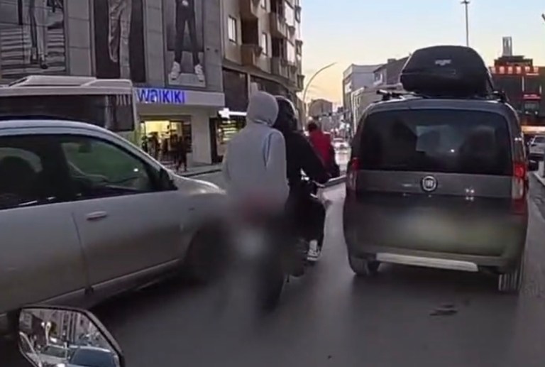 Gebze’de Trafikte Gerilim Dolu Anlar!
