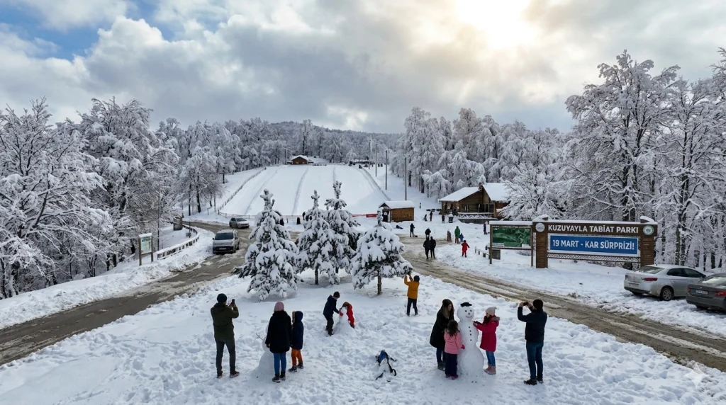 Kuzuyayla’da kar sürprizi