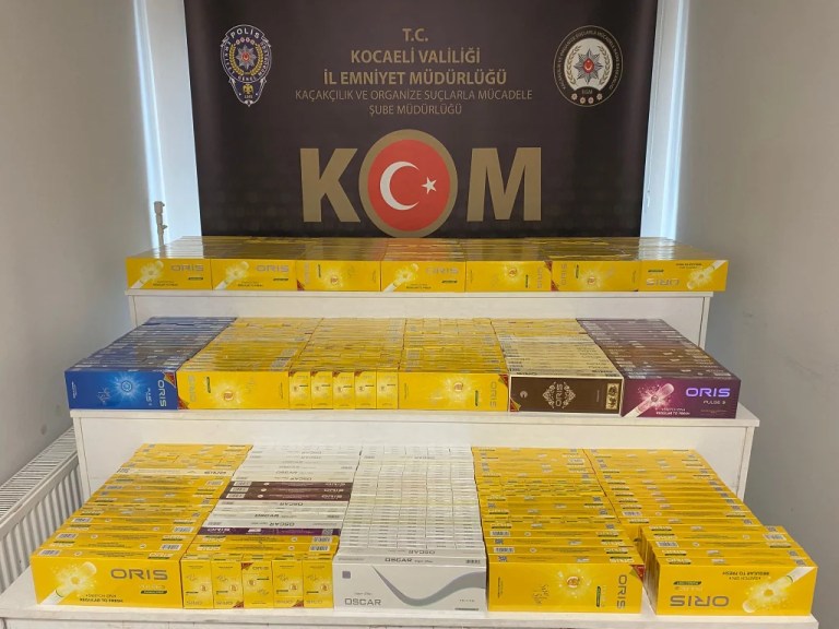 İzmit’te kaçak sigara operasyonu!