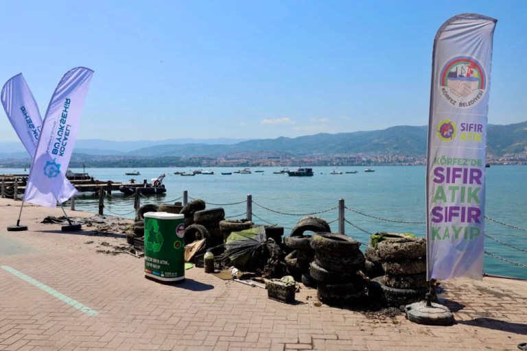 Körfez'de deniz dibi temizlendi!