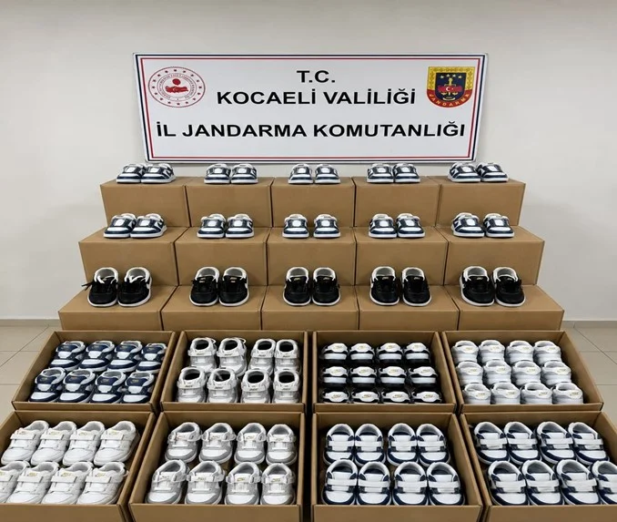 Dilovası’nda sahte ayakkabıya büyük darbe!
