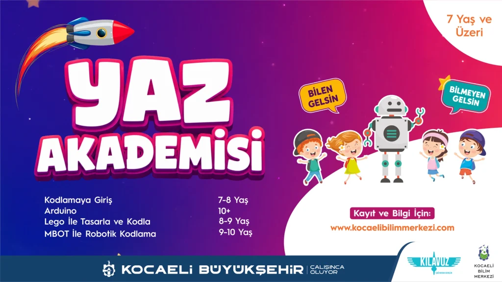 Kocaeli Bilim Merkezi'nde yaz akademisi başlıyor