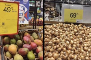Peru mangosu 50, yerli soğan 70 TL!