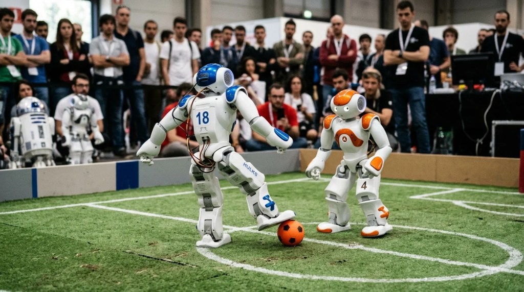 Roma'da insansı robotlar sahaya çıktı